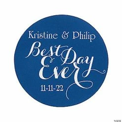 Brand new ⭐ Personalized Best Day Ever Favor Stickers - 144 Pc. 🤩