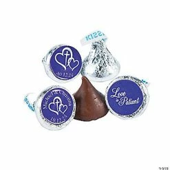 Promo 😉 Love is Patient Hershey’s® Kisses® Personalized Stickers - 60 Pc. 🔔