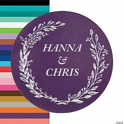 Budget ❤️ Personalized Laurel Leaf Favor Stickers - 144 Pc. 😍