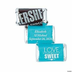 Budget 😍 Personalized Love is Sweet Mini 🍬 Candy Bar Sticker Labels - 30 Pc. 😀