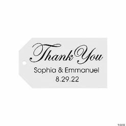 Cheap ⌛ Personalized Traditional Script Favor Tags - 24 Pc. 🧨