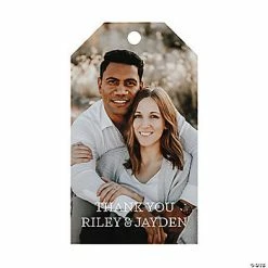 Hot Sale 🥰 Custom Photo Classic Wedding Favor Tags - 24 Pc. ✨