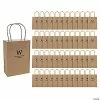 Best reviews of 🧨 6 1/2" x 9" Medium Gold Personalized Monogram Kraft Paper Gift Bags - 48 Pc. ⭐