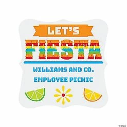 Flash Sale 💯 Personalized Bright Piñata Fiesta Favor Stickers 🔥