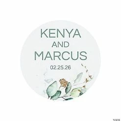 Top 10 💯 Personalized Eucalyptus Favor Stickers - 144 Pc. 💯