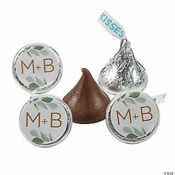 Cheap 🧨 Personalized Hershey’s® Kisses® with Eucalyptus Stickers - 400 Pc. ❤️
