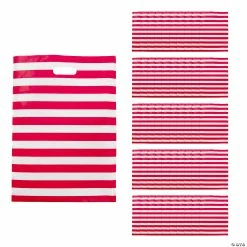 Best reviews of 😉 17" x 12" Red & White Striped Plastic Treat Bags - 50 Pc. 👍