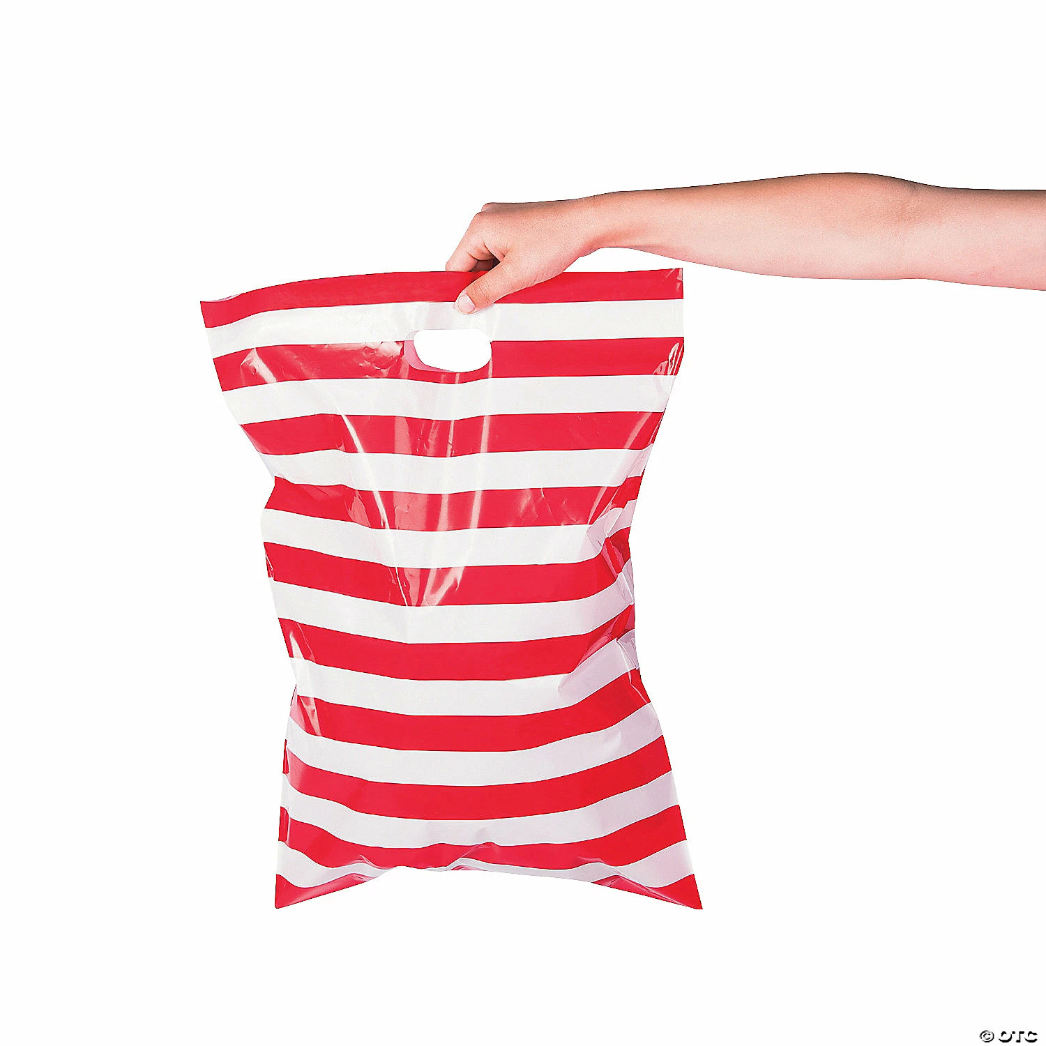 Best reviews of π 17" x 12" Red & White Striped Plastic Treat Bags - 50 Pc. π - Image 4