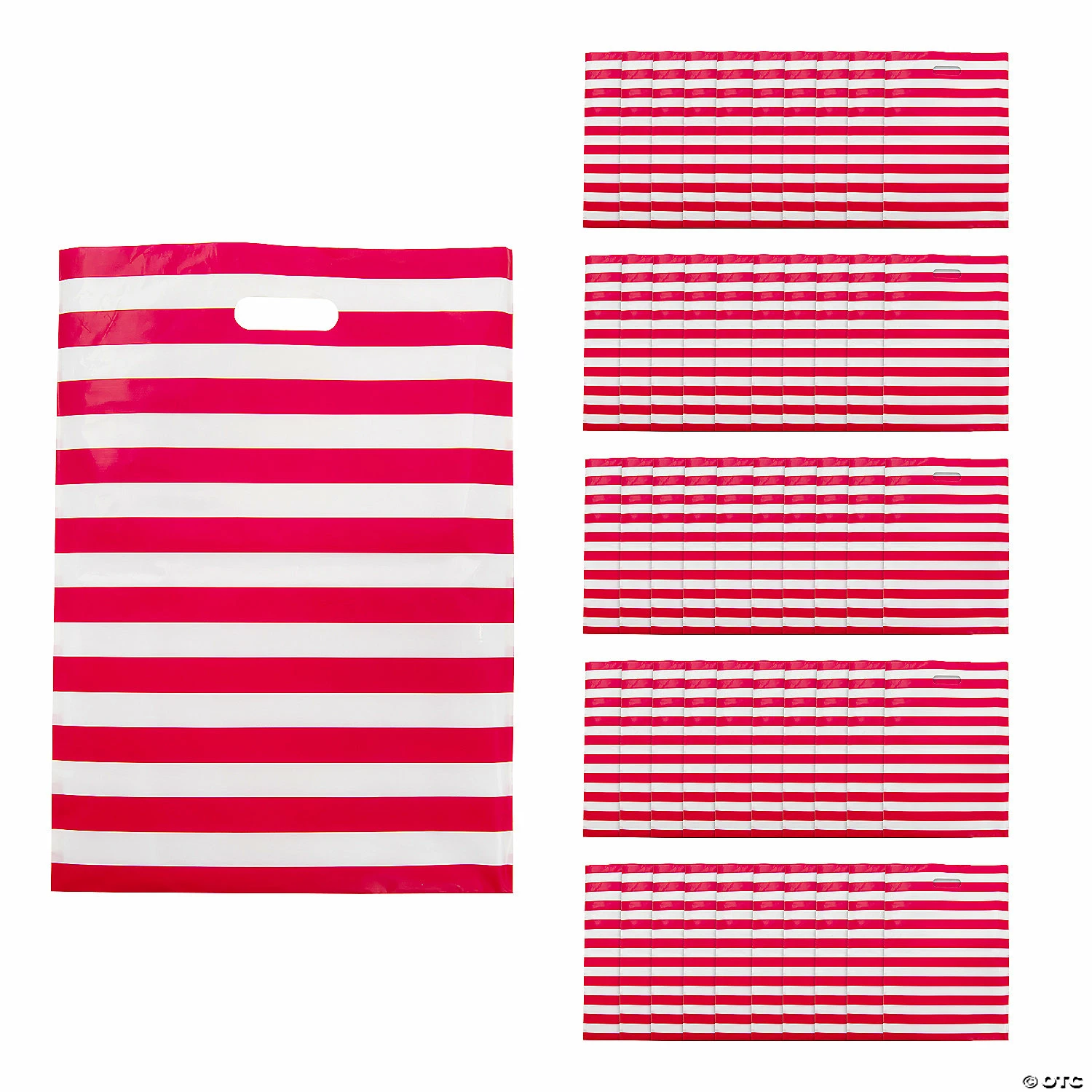 Best reviews of π 17" x 12" Red & White Striped Plastic Treat Bags - 50 Pc. π