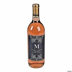 Deals 👏 Personalized Monogram Wine Bottle Labels - 12 Pc. 🔥