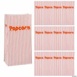 Budget 🔔 5" x 10" Popcorn Paper Bags - 12 Pc. 🔔