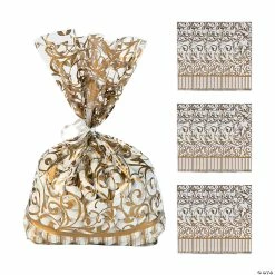 Flash Sale 😀 Swirl Favor Cellophane Bags - 12 Pc. 🧨