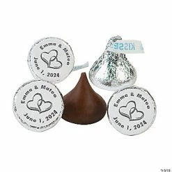 Buy 💯 Two Hearts Personalized Stickers for Hershey’s® Kisses® - 60 Pc. ❤️