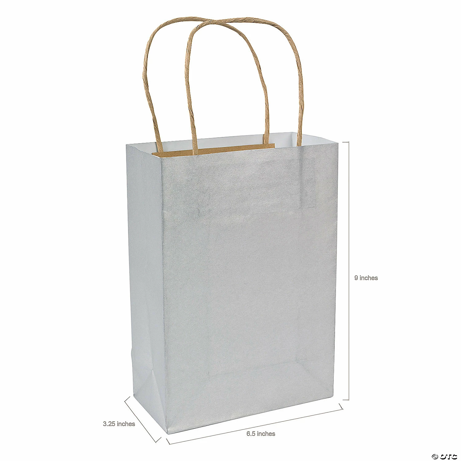 Discount β 6 1/2" x 9" Medium Kraft Paper Gift Bags - 12 Pc. π - Image 2