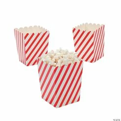 Best deal 💯 Mini Striped Popcorn Boxes - 24 Pc. 👍