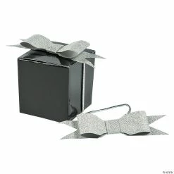 New 🤩 Pre-Tied Elastic Glitter Bows - 24 Pc. 🔔