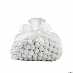 Coupon ⌛ Small Clear Cellophane Bags with White Bow Kit for 50 ⌛
