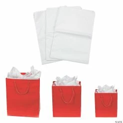 Brand new 🎉 Small, Medium & Large Red Gift Bags & Tissue Paper Kit - 36 Pc. 😀
