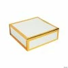 New 🤩 White Square Gift Box with Gold Foil Trim 🥰